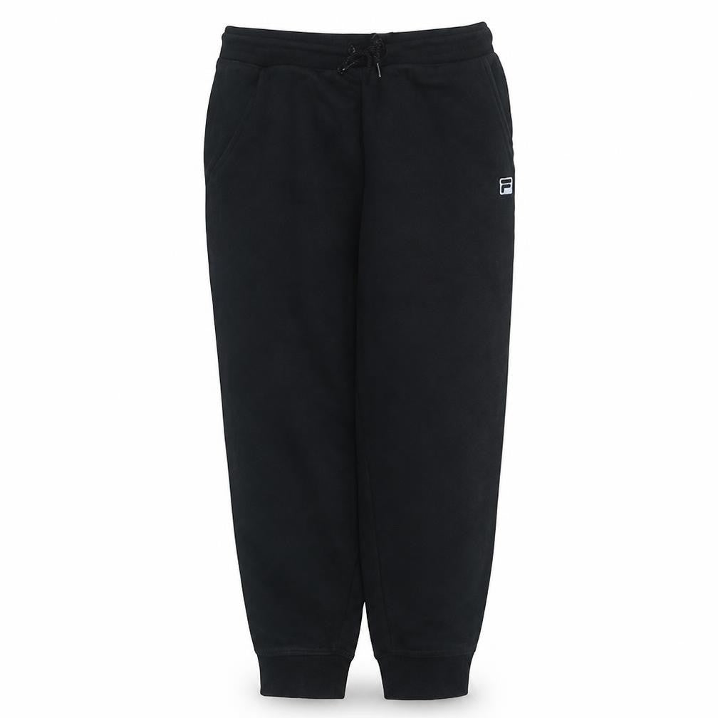 Fila Men’s Black Jogger Trousers L Regular Fit Fleece Casual