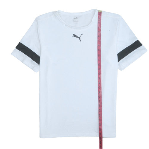 Puma Men's White XL Basic Crew Neck Sports T-Shirt