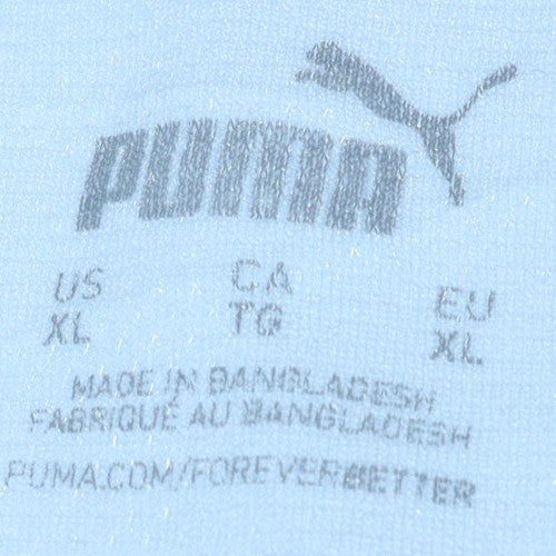 Puma Men's White XL Basic Crew Neck Sports T-Shirt