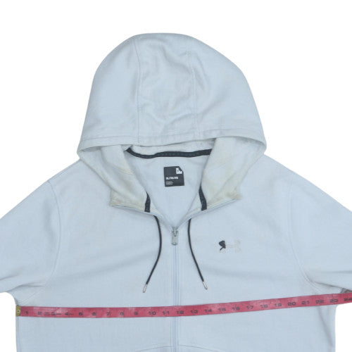 Under Armour Men's Light Grey XL Full Zip Hoodie Sweatshirt