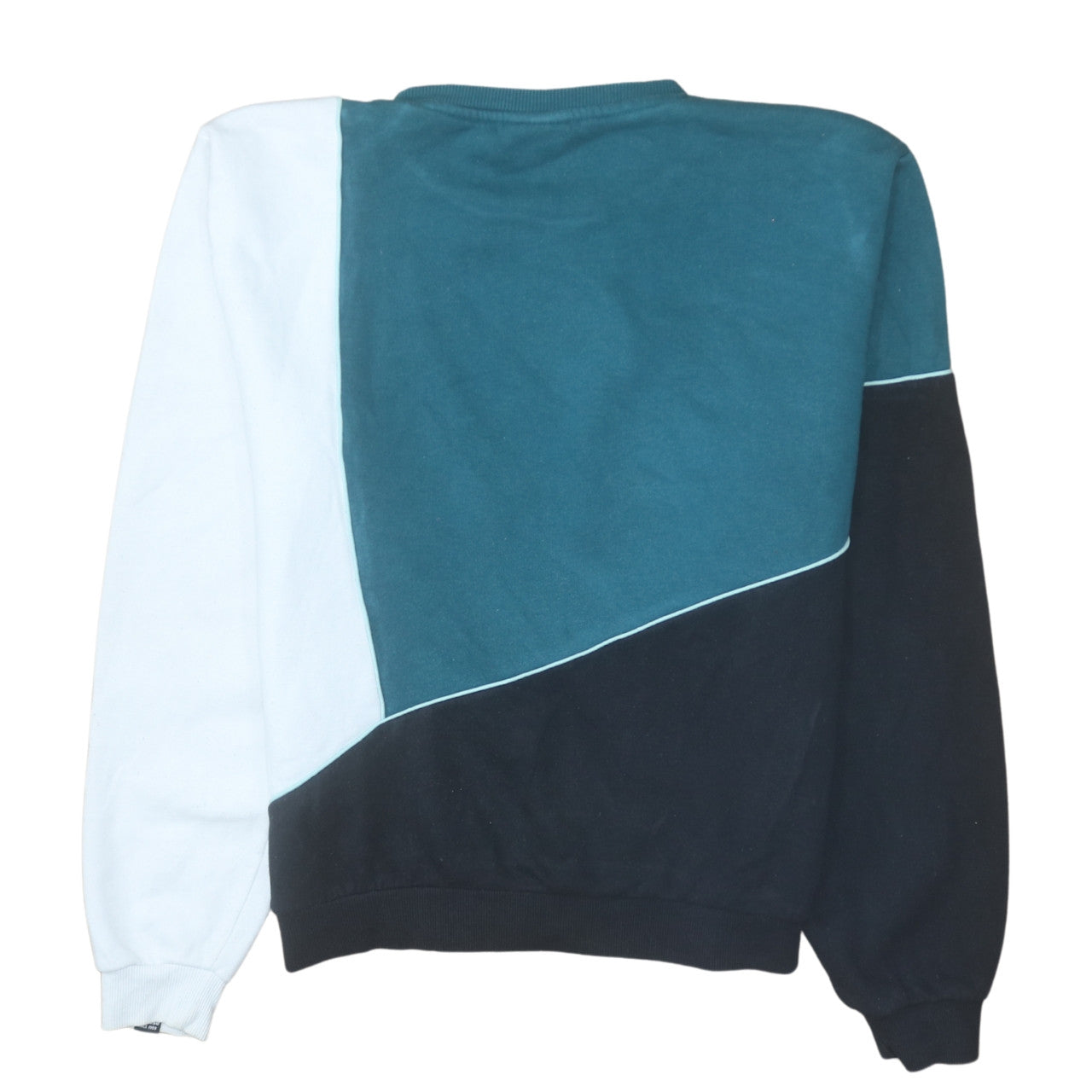 Ellesse Womens Colourblock Green Black White Sweatshirt UK 14