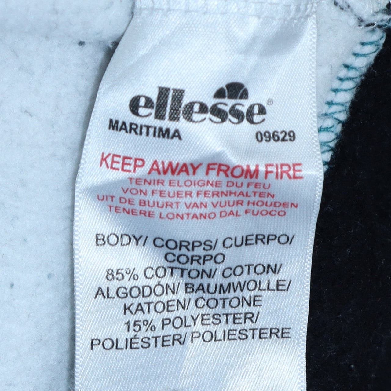 Ellesse Womens Colourblock Green Black White Sweatshirt UK 14