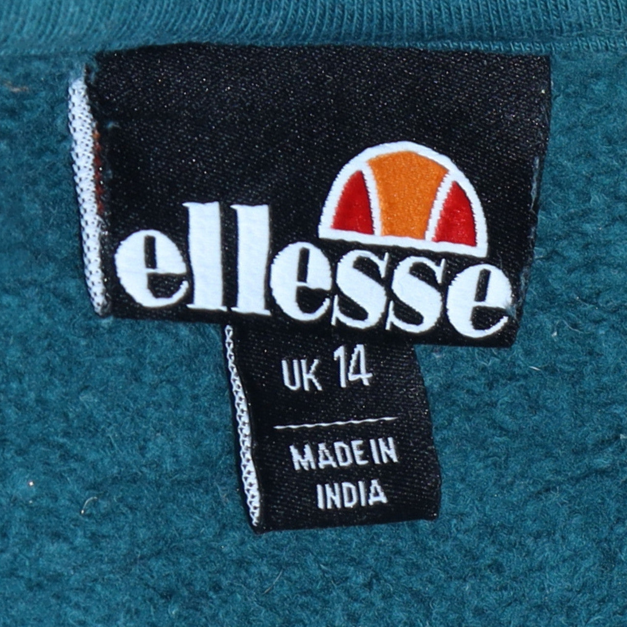 Ellesse Womens Colourblock Green Black White Sweatshirt UK 14