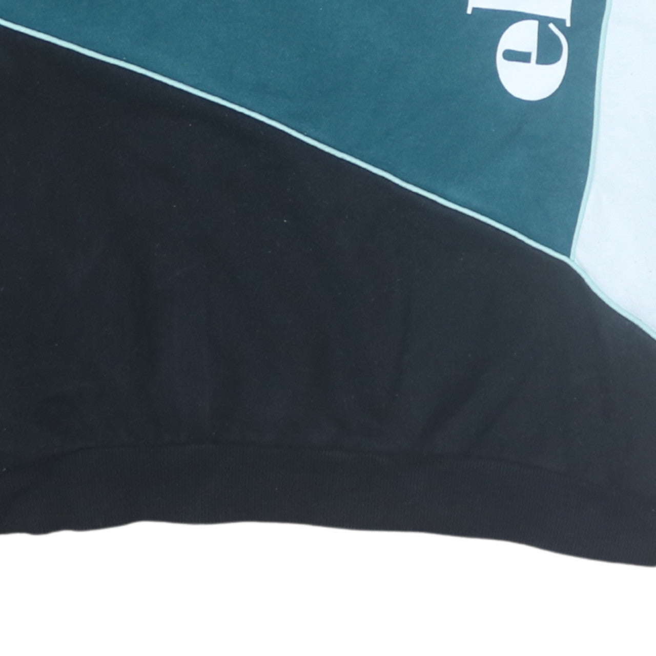 Ellesse Womens Colourblock Green Black White Sweatshirt UK 14
