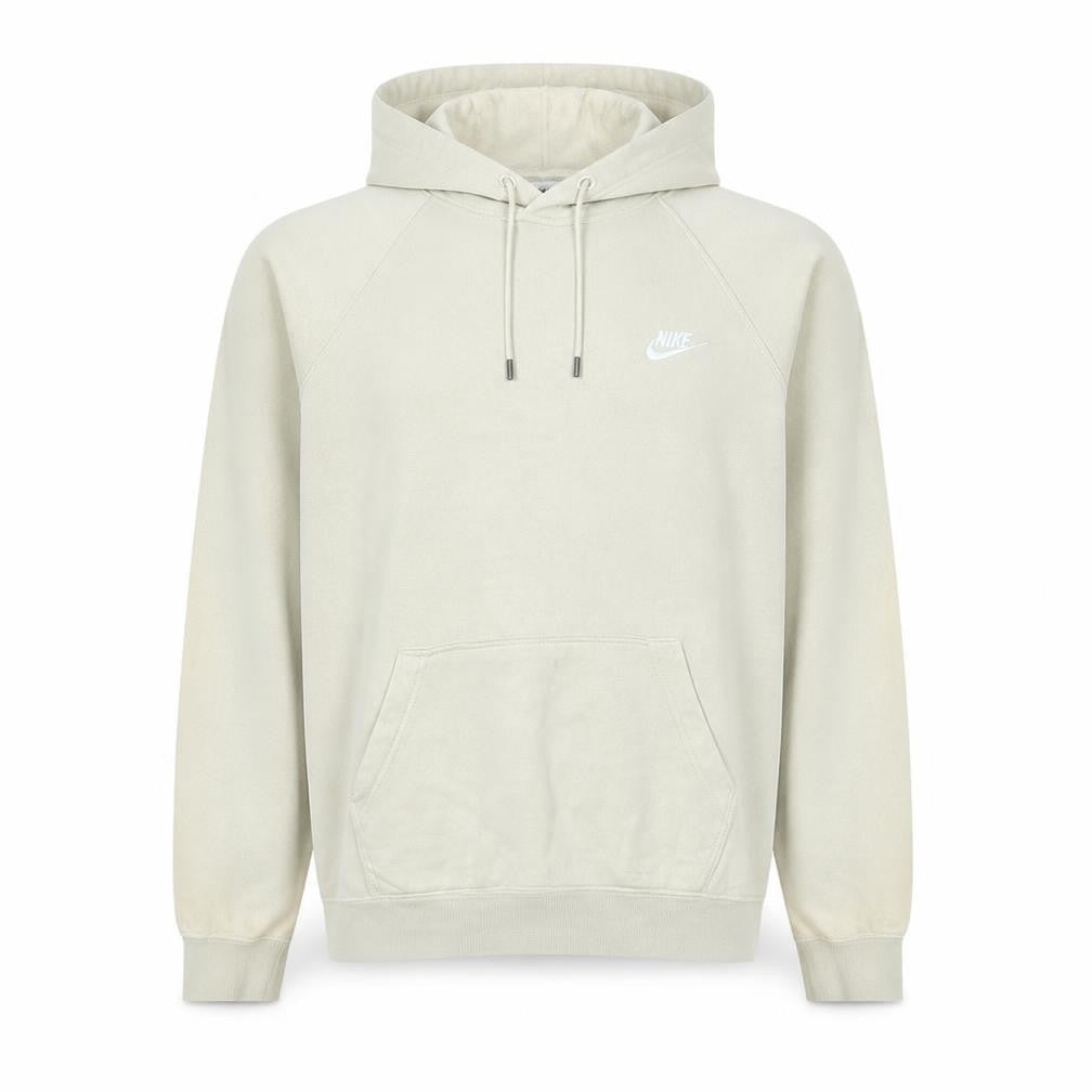 Nike Men’s Beige Pullover Hoodie XL Fleece Regular Fit