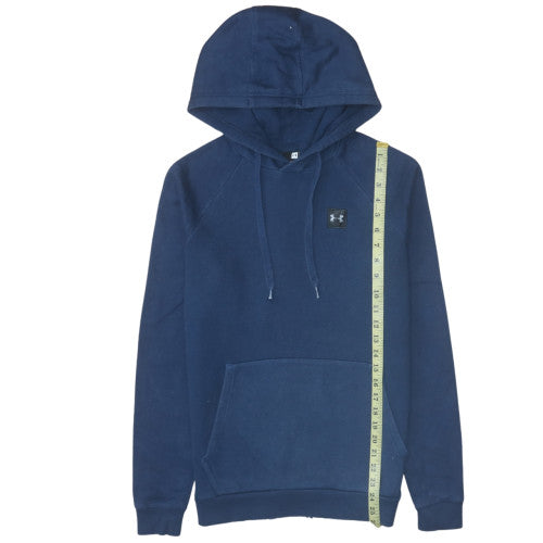 Under Armour Men's Blue Pullover Hoodie Size S Regular Fit Fleece