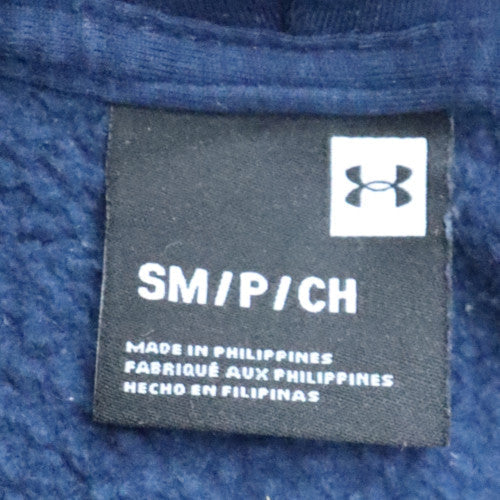 Under Armour Men's Blue Pullover Hoodie Size S Regular Fit Fleece