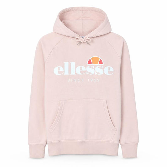 Ellesse Womens Pink Pullover Hoodie Medium Logo Hooded Sweatshirt