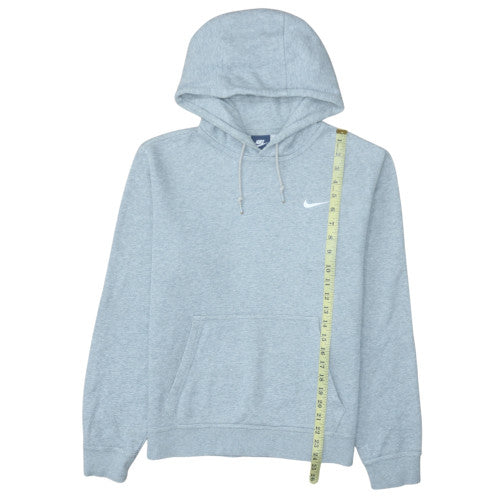 Nike Men's Grey Pullover Hoodie M Regular Fit Fleece Sweatshirt