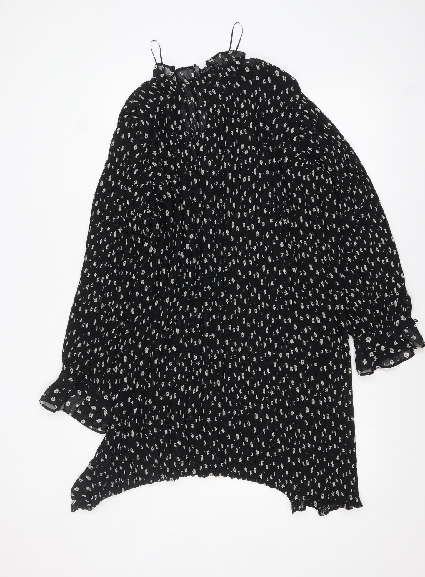 Marks and Spencer Women’s Black Floral Shift Dress Size 18 Regular