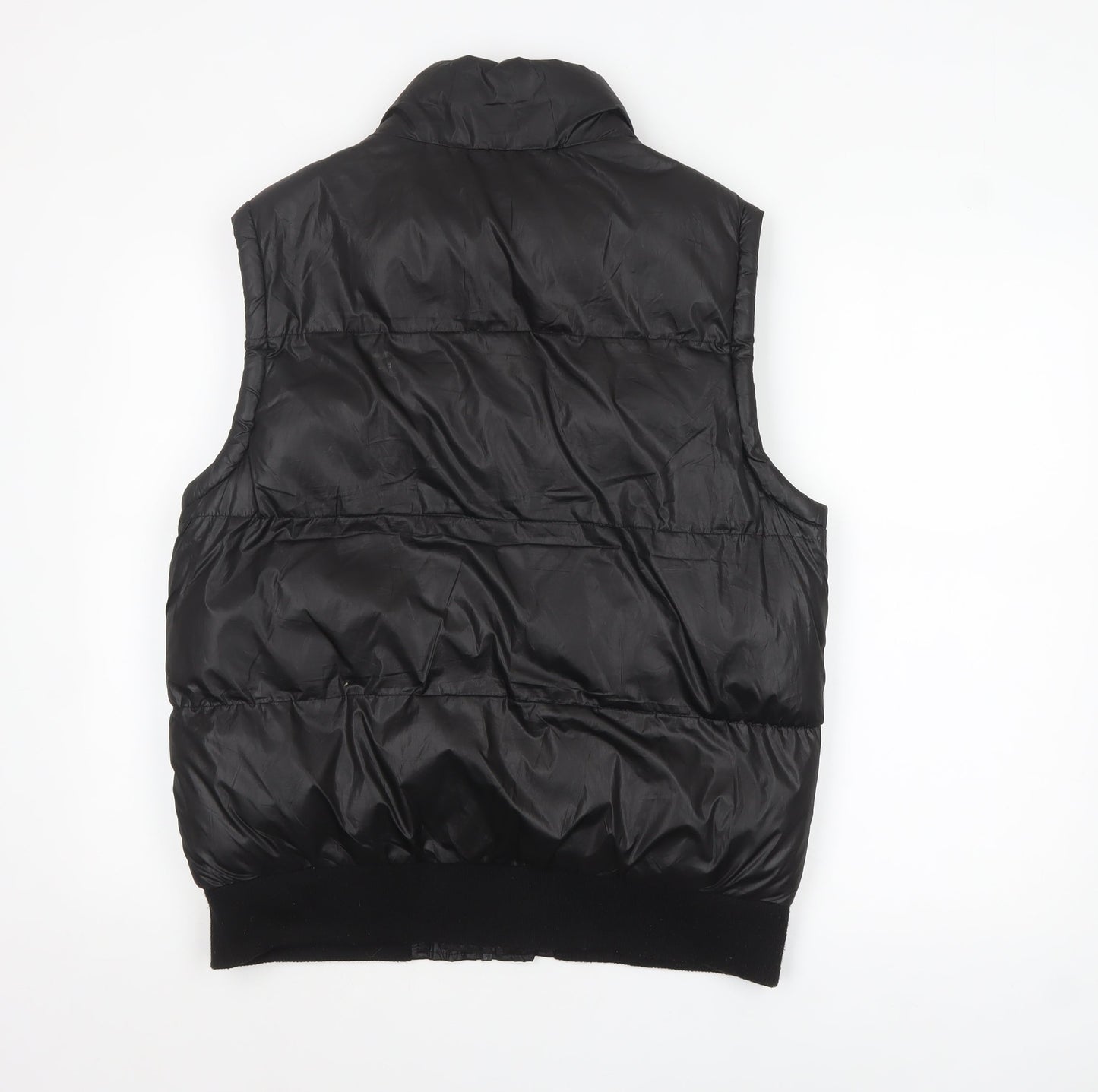 Cedarwood State Men's Black Puffer Waistcoat Medium Polyester