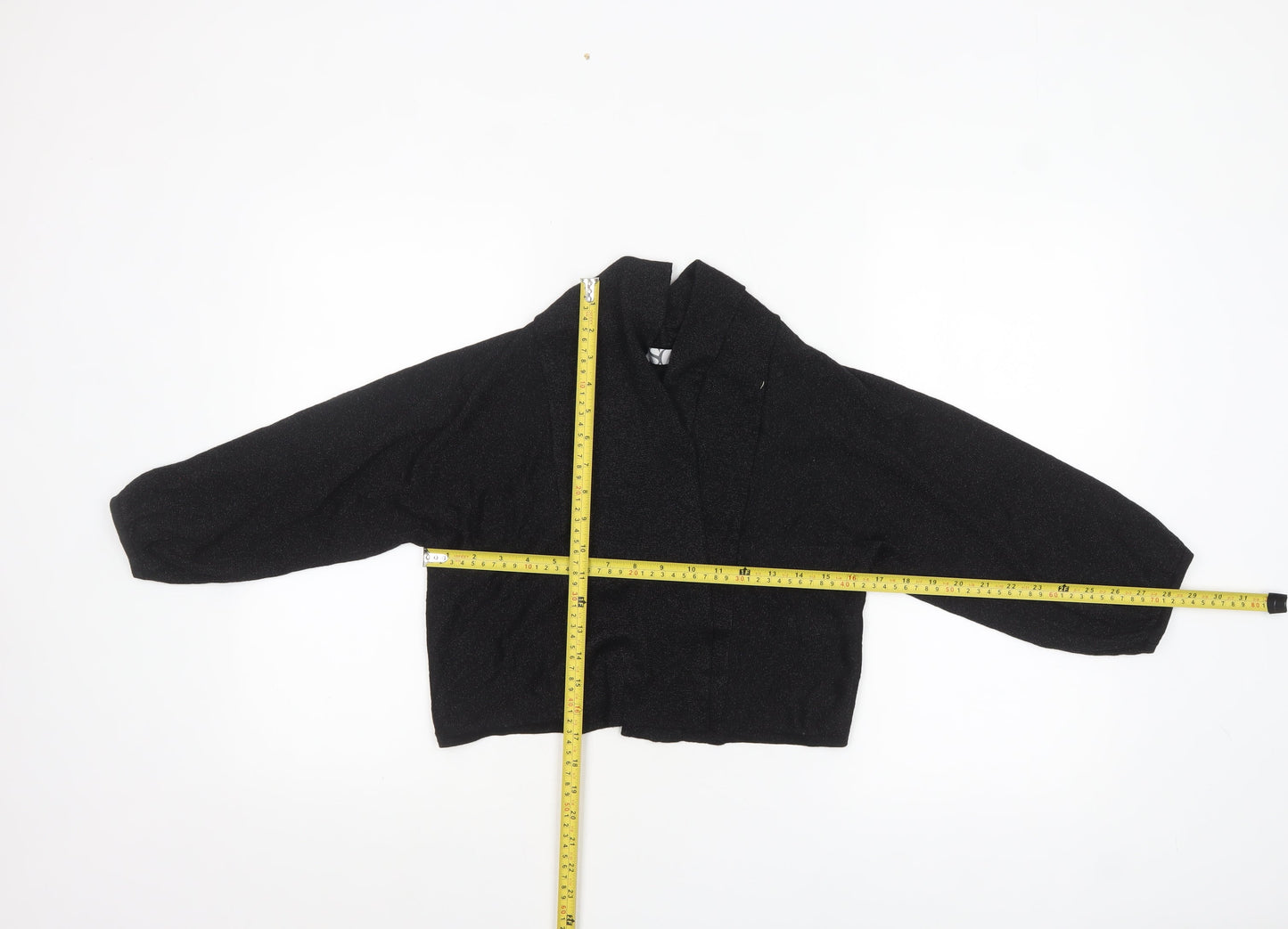 BHS Women’s Black Collared Knit Cardigan Size 12