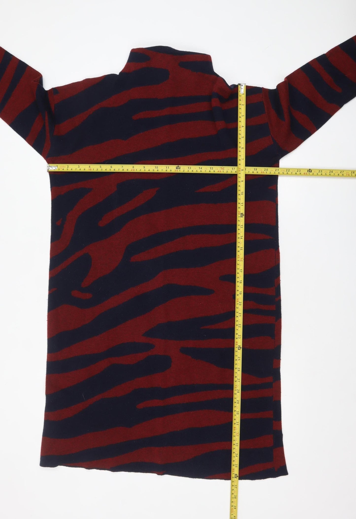 Monsoon Women Multicoloured Animal Print High Neck Knit Jumper L
