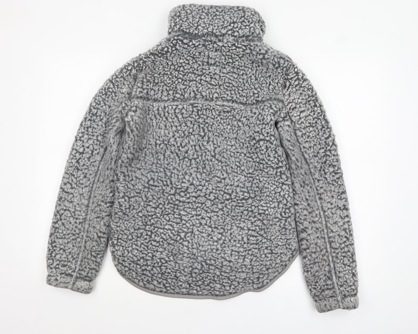 Abercrombie & Fitch Women's Grey Fleece 1/2 Zip Pullover Sweatshirt XXS