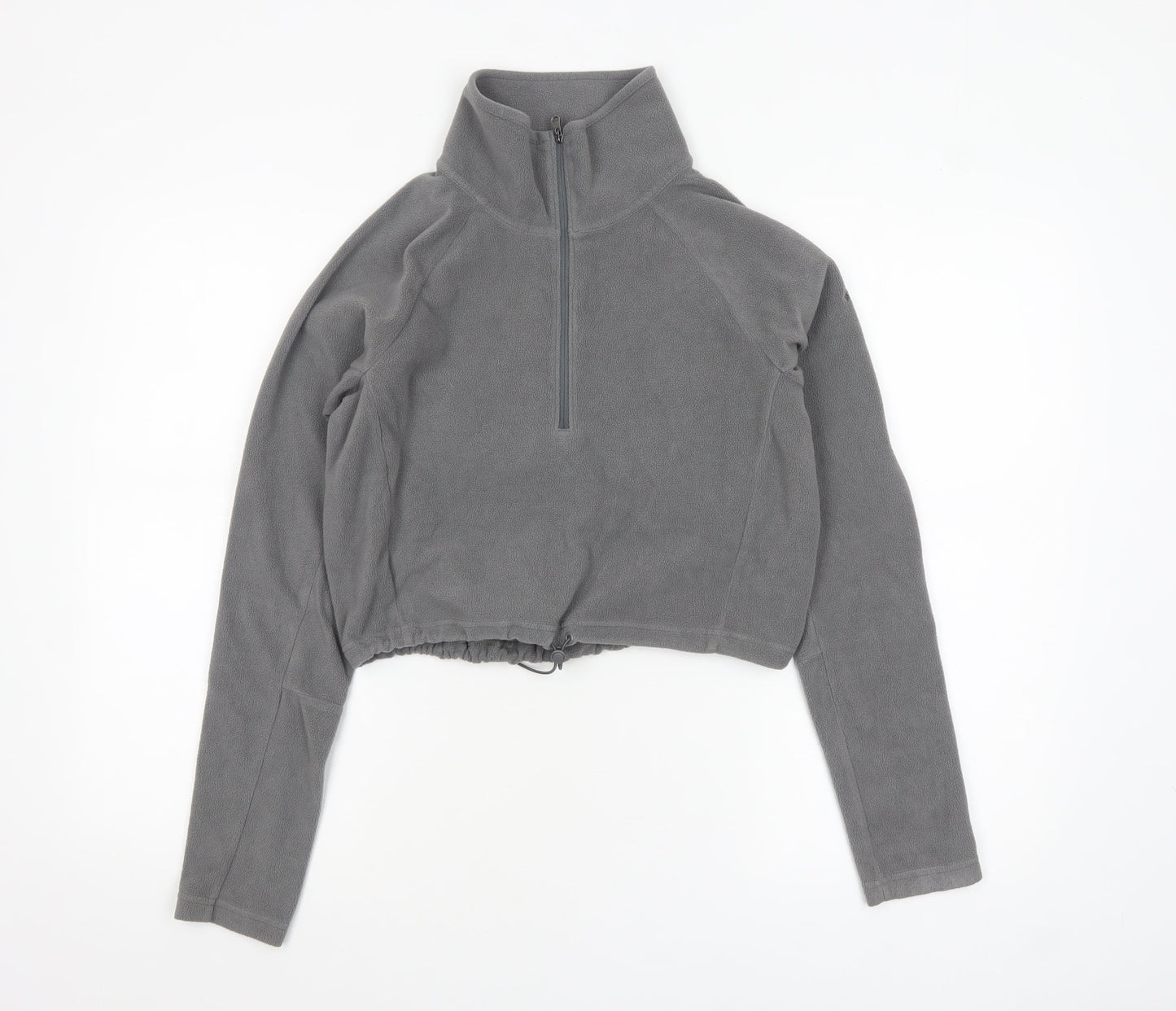 Columbia Women’s Grey Fleece Pullover Sweatshirt Small 1/2 Zip Warm