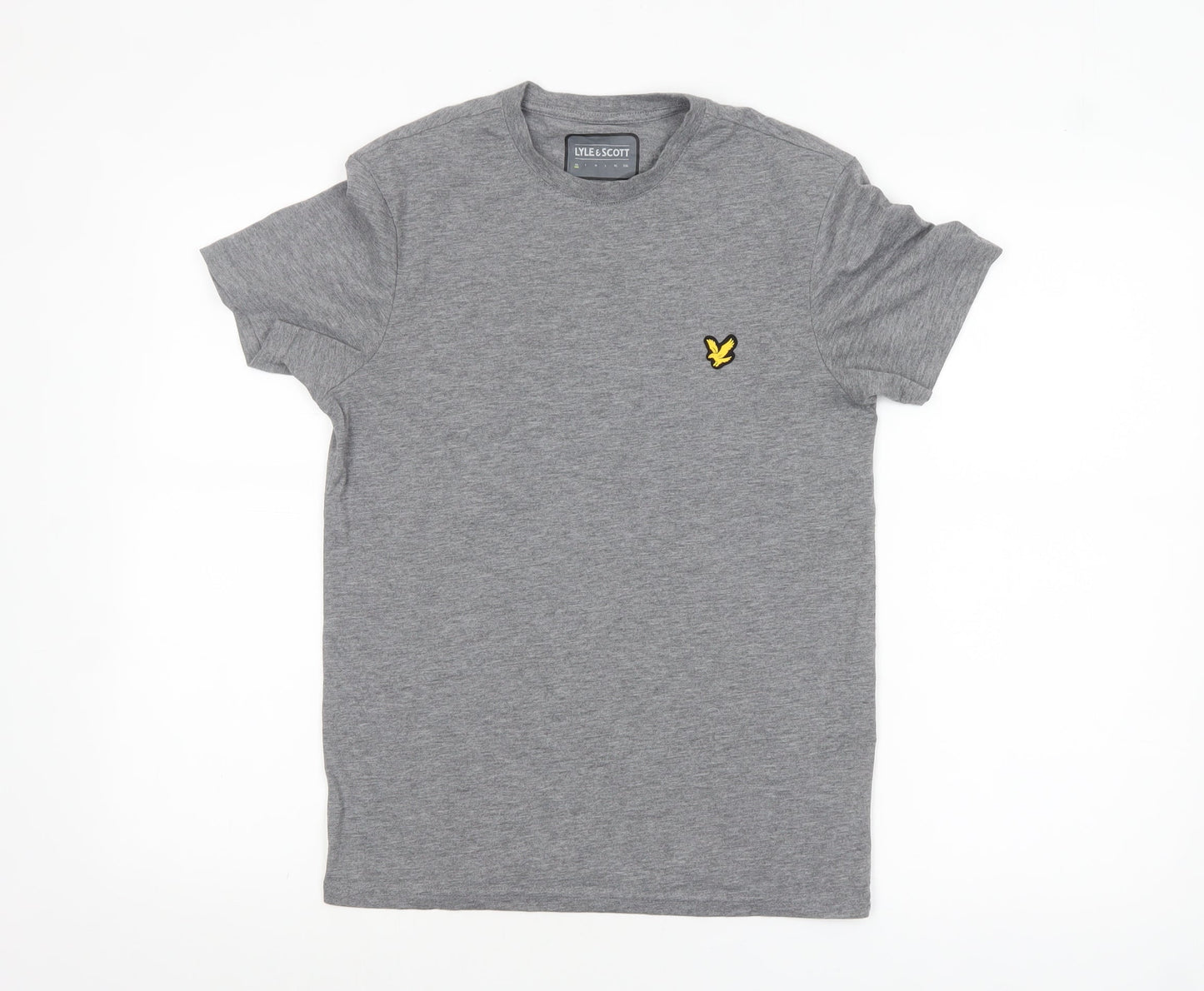 Lyle & Scott Men's Grey XS Crew Neck Cotton Blend T-Shirt