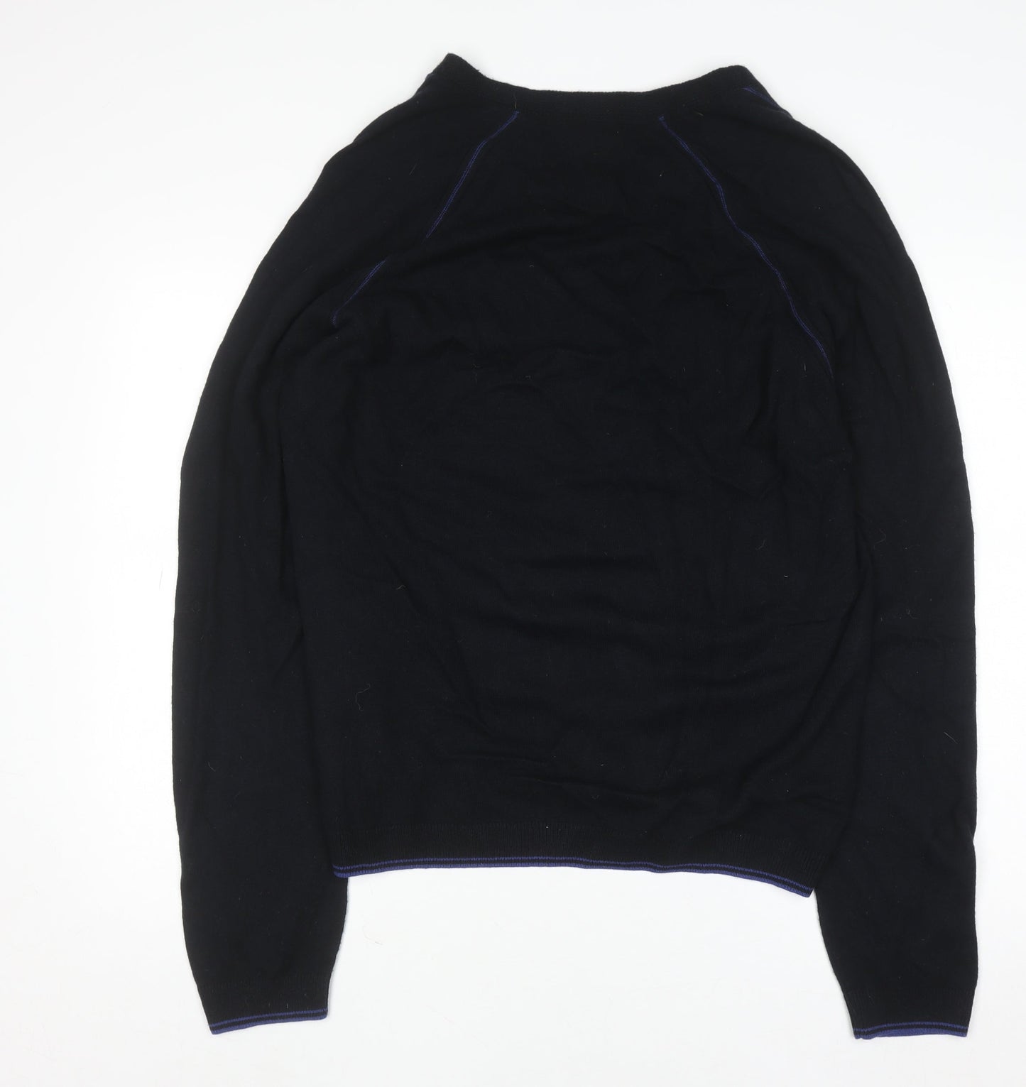 Ted Baker Men's Black Wool Blend V-Neck Pullover Jumper 4XL