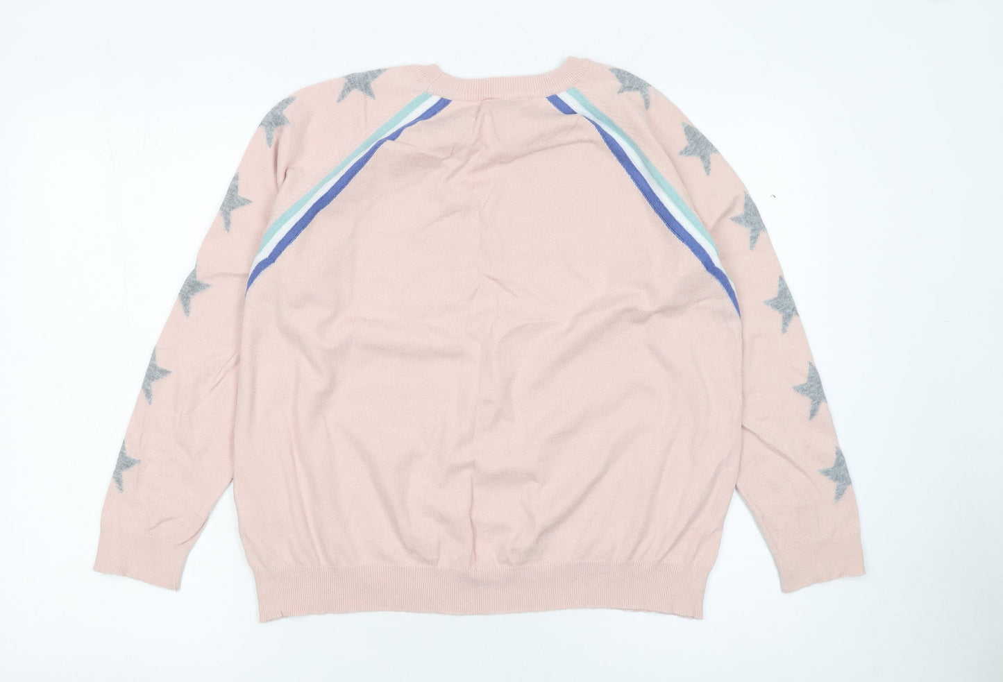M&Co Women’s Pink Star Knit Petite Jumper UK14