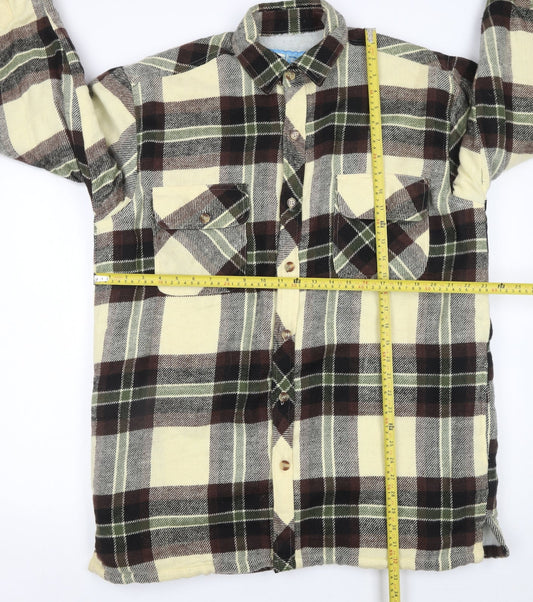 Fred Seigle Womens Multicoloured Check Padded Flannel Shirt Jacket L