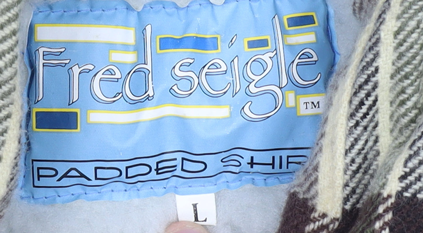 Fred Seigle Womens Multicoloured Check Padded Flannel Shirt Jacket L