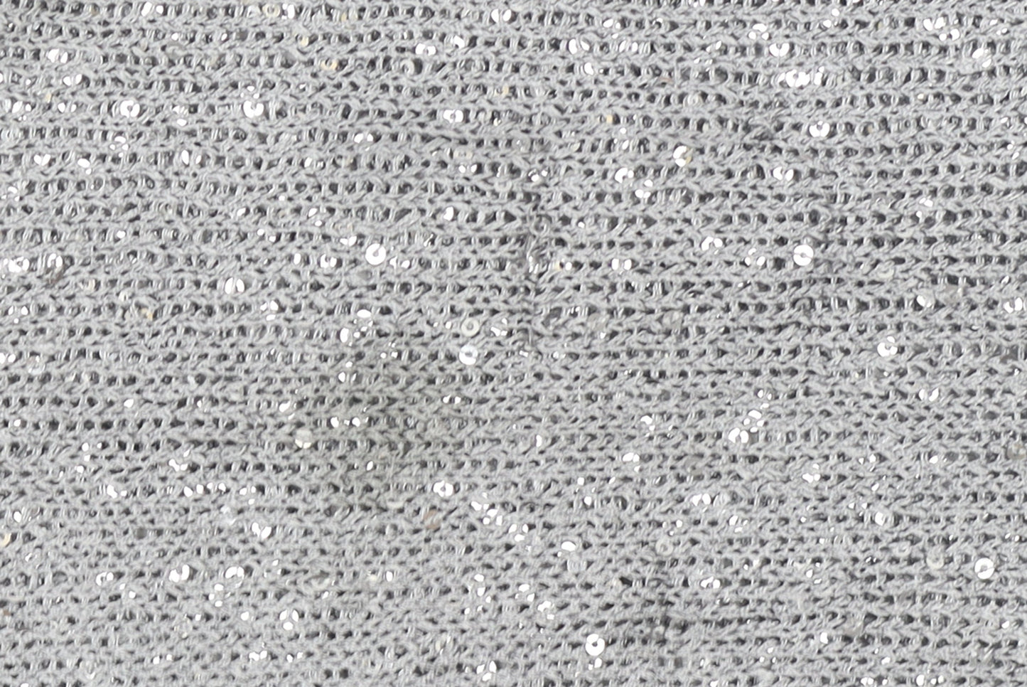 Alice Collins Women Silver Sequin Knit Cape Jumper Size 10