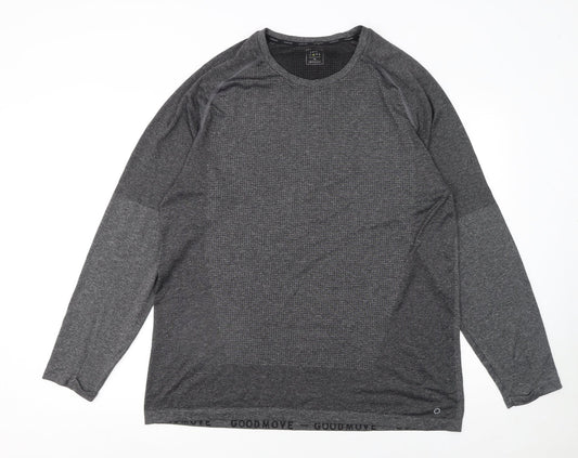 Goodmove Women's Grey XL Long Sleeve Activewear Top