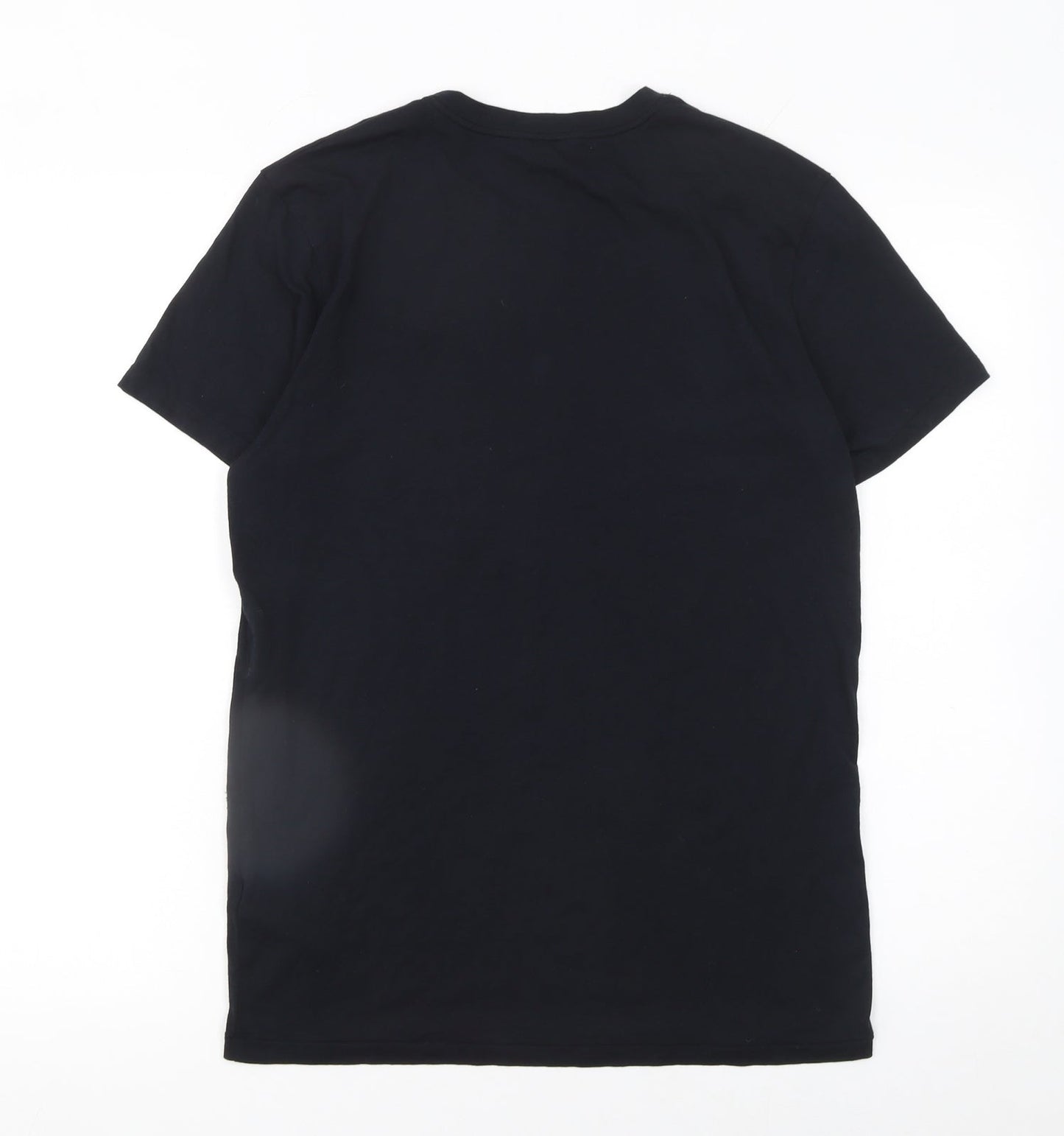 Marks and Spencer Men Black Crew Neck Short Sleeve T-Shirt M