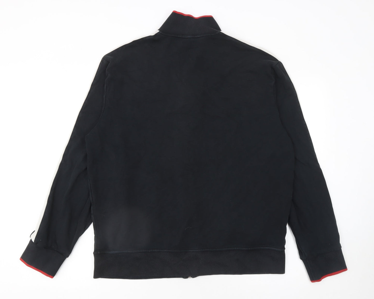 Ralph Lauren Men's Black L Track Jacket Cotton Full Zip