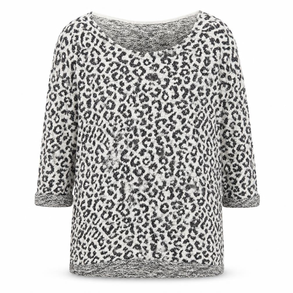 Marks and Spencer Women’s Grey Leopard Knit Jumper Size 12