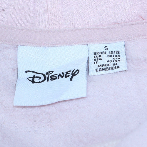 Disney Primark Women Pink Minnie Mouse Pullover Hoodie Size 10/12