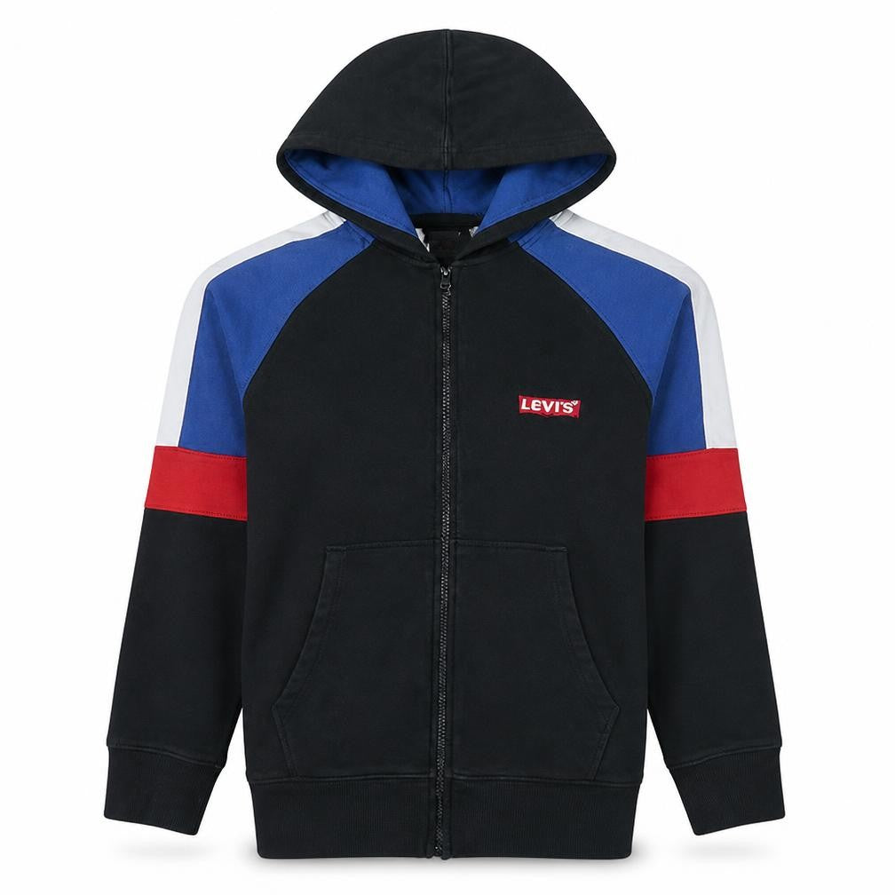 Levi's Men's Black Full Zip Hoodie Size S Classic Logo Sweatshirt