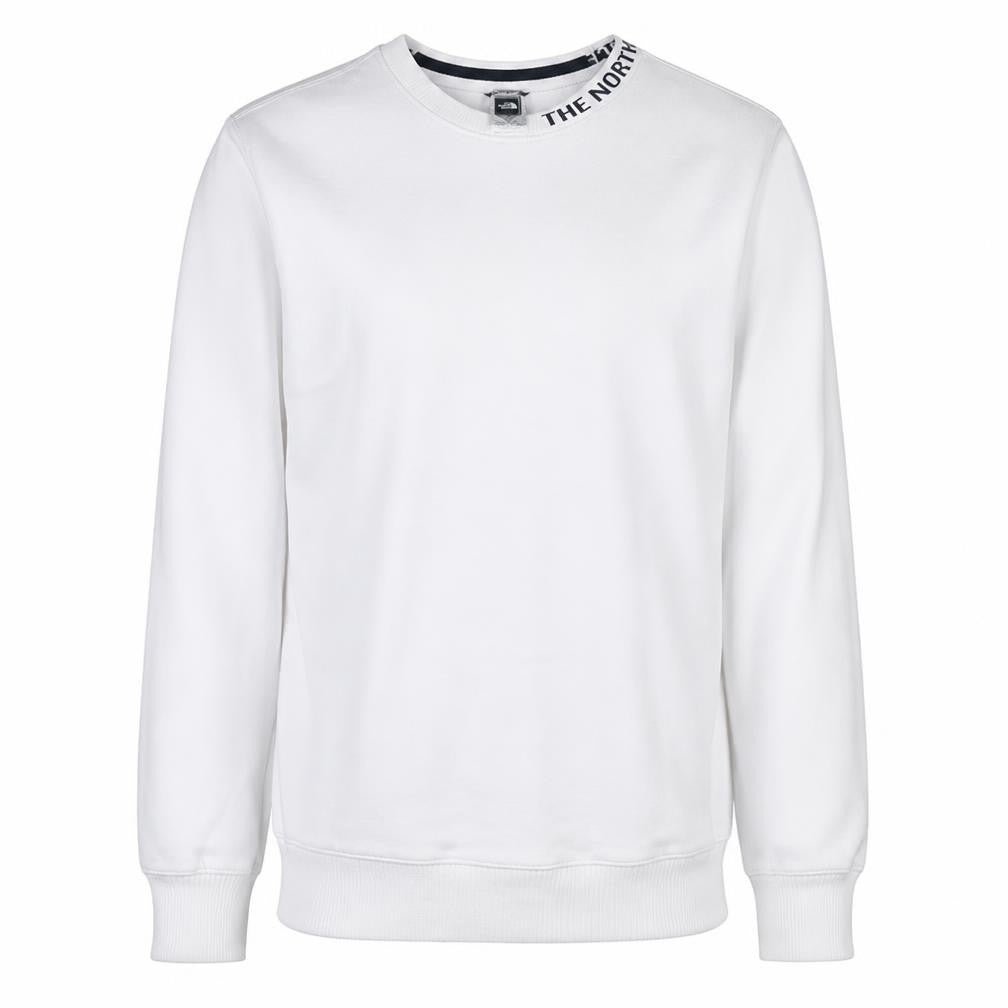 The North Face Men's White Medium Crew Neck Pullover Sweatshirt