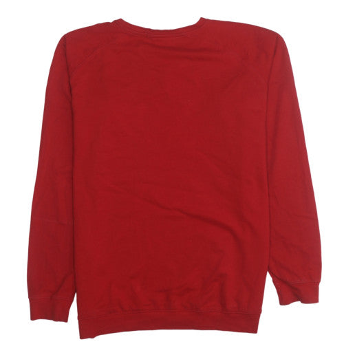 Polo Club Men's Red XL Crew Neck Pullover Cotton Sweatshirt