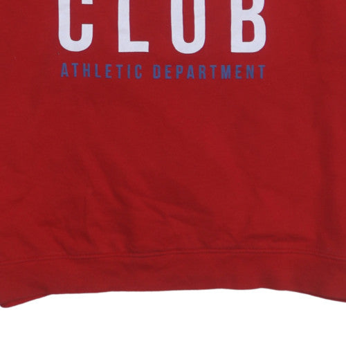 Polo Club Men's Red XL Crew Neck Pullover Cotton Sweatshirt