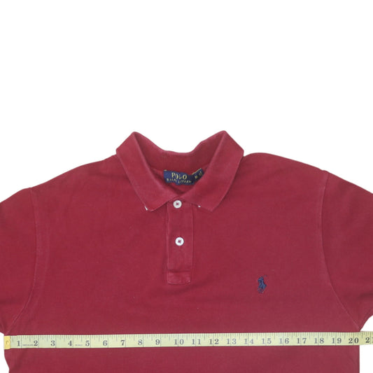 Ralph Lauren Men's Red XL Cotton Polo Shirt Classic Fit