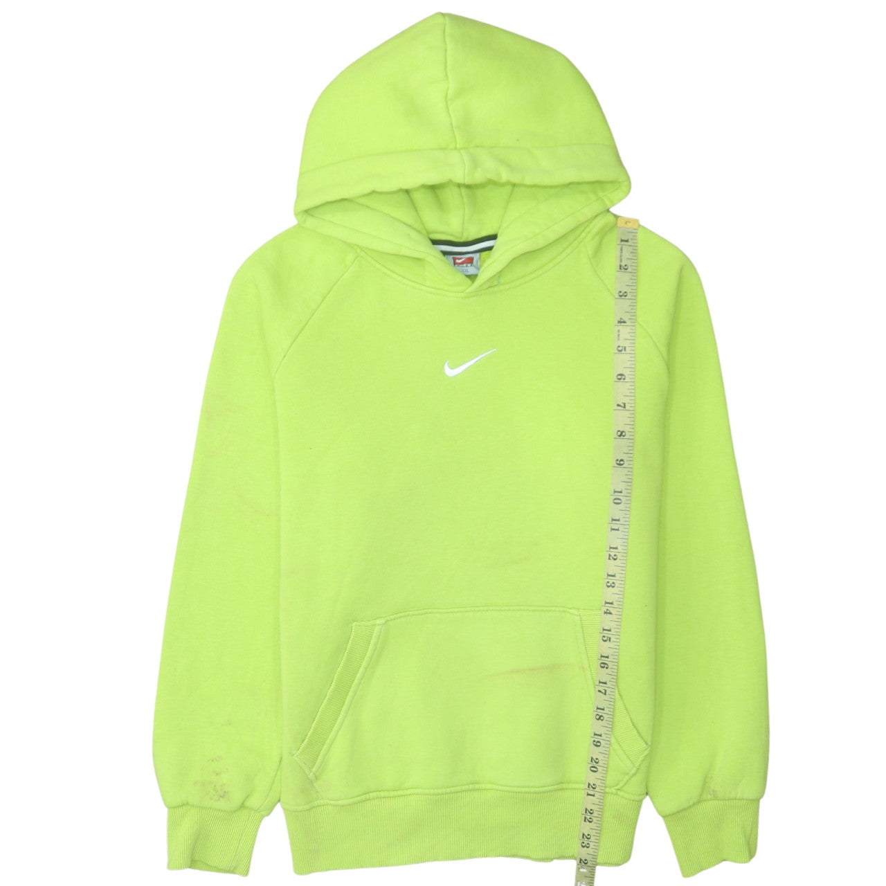 Nike Womens Lime Green Pullover Hoodie XXL Relaxed Fit Sweatshirt