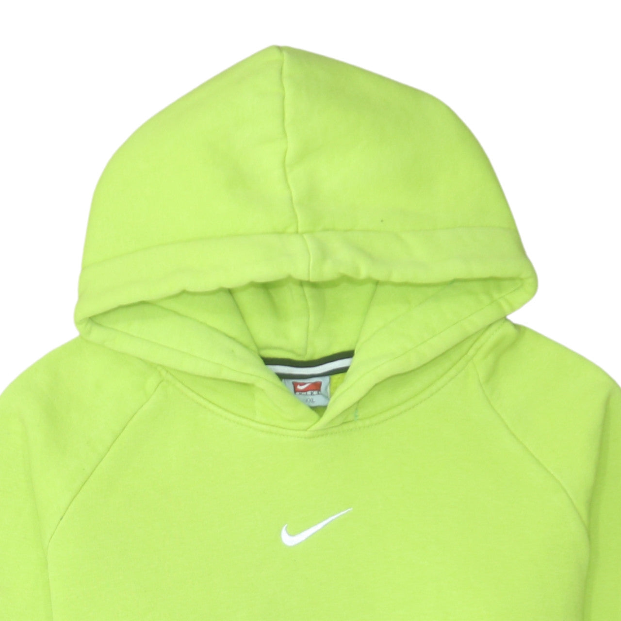 Nike Womens Lime Green Pullover Hoodie XXL Relaxed Fit Sweatshirt