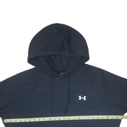 Under Armour Men's Black Pullover Hoodie Size L Loose Fit ColdGear
