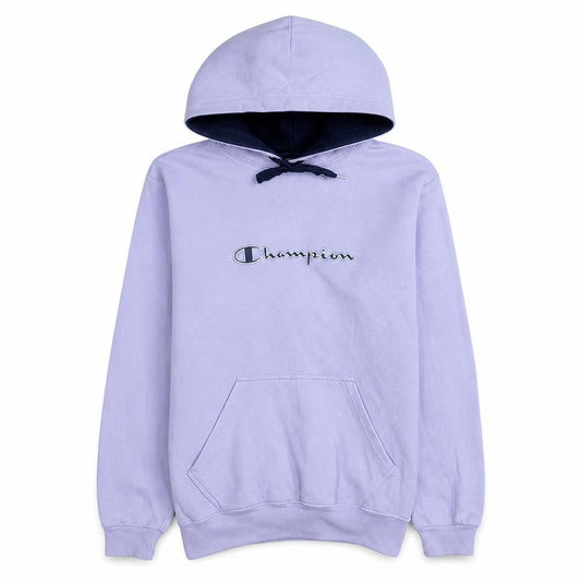 Champion Womens Lilac Pullover Hoodie Size S Cotton Blend Logo