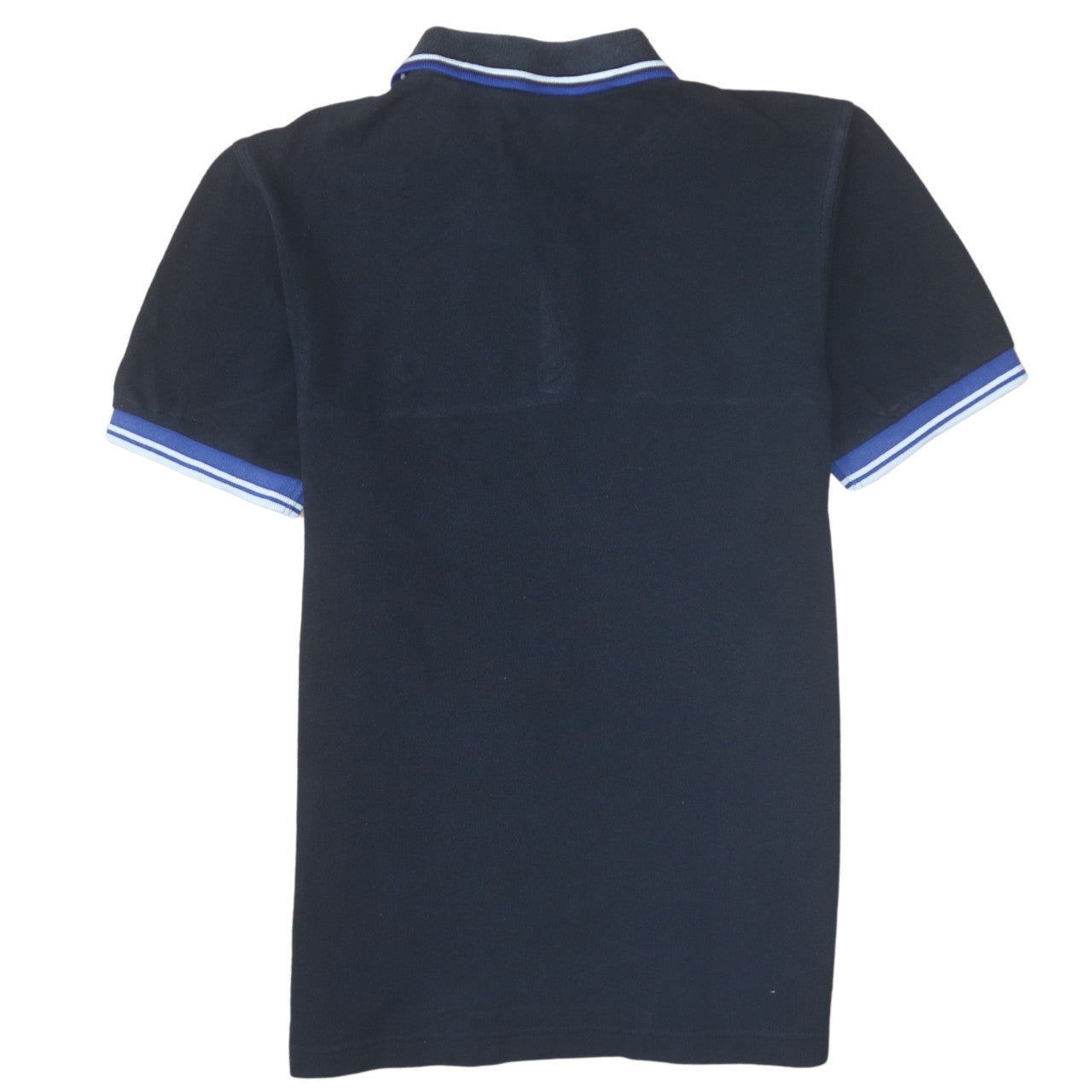 Fred Perry Men's Blue Striped Cotton Polo Shirt Size M
