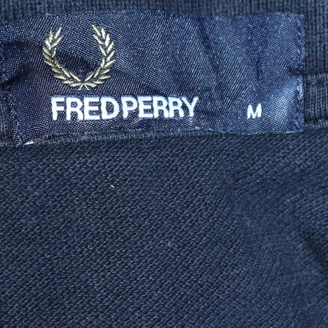 Fred Perry Men's Blue Striped Cotton Polo Shirt Size M