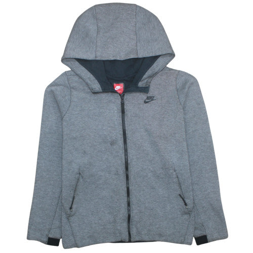 Nike Mens Grey XL Full Zip Hoodie Lightweight Sweatshirt
