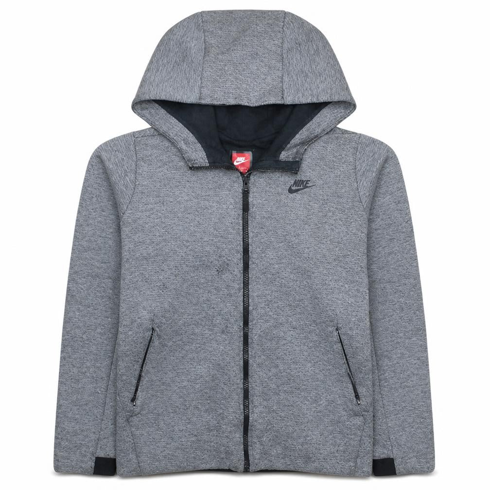 Nike Mens Grey XL Full Zip Hoodie Lightweight Sweatshirt