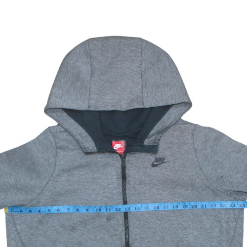 Nike Mens Grey XL Full Zip Hoodie Lightweight Sweatshirt