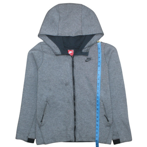 Nike Mens Grey XL Full Zip Hoodie Lightweight Sweatshirt
