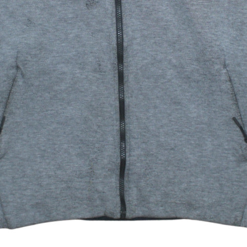 Nike Mens Grey XL Full Zip Hoodie Lightweight Sweatshirt