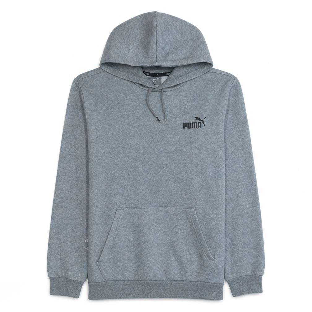 Puma Men’s Grey Pullover Hoodie M Regular Fit Sportswear