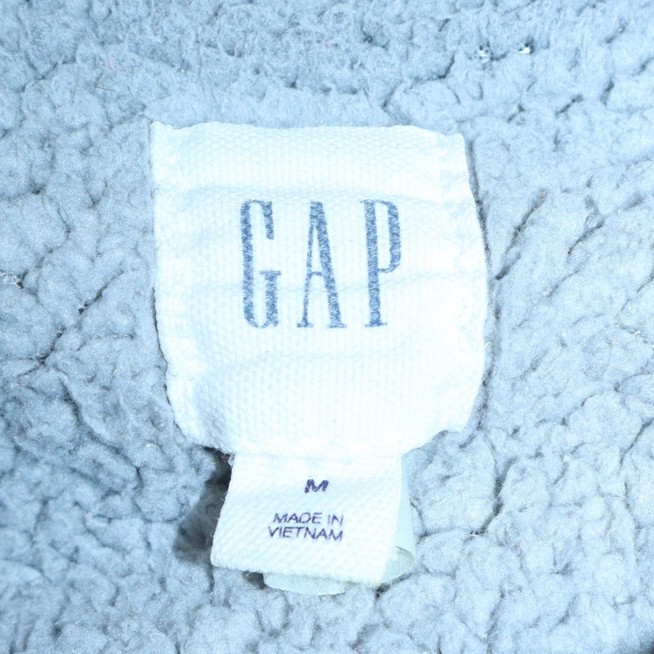 GAP Men's Grey Full Zip Hoodie M Fleece Lined Classic Logo