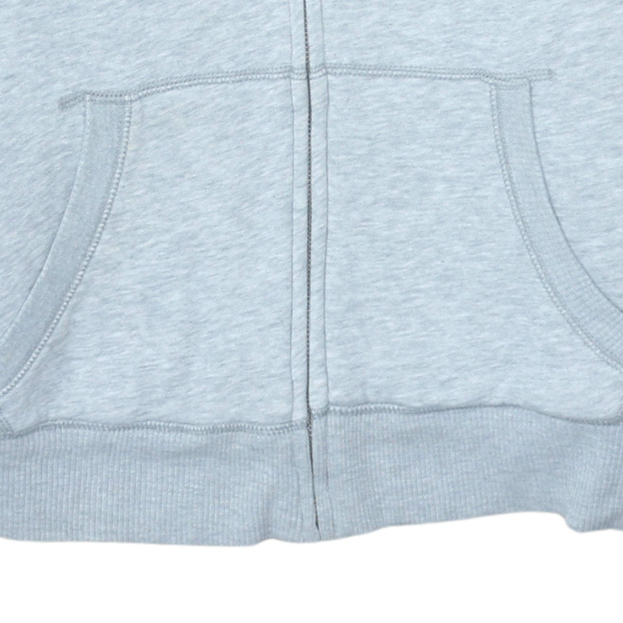 GAP Men's Grey Full Zip Hoodie M Fleece Lined Classic Logo