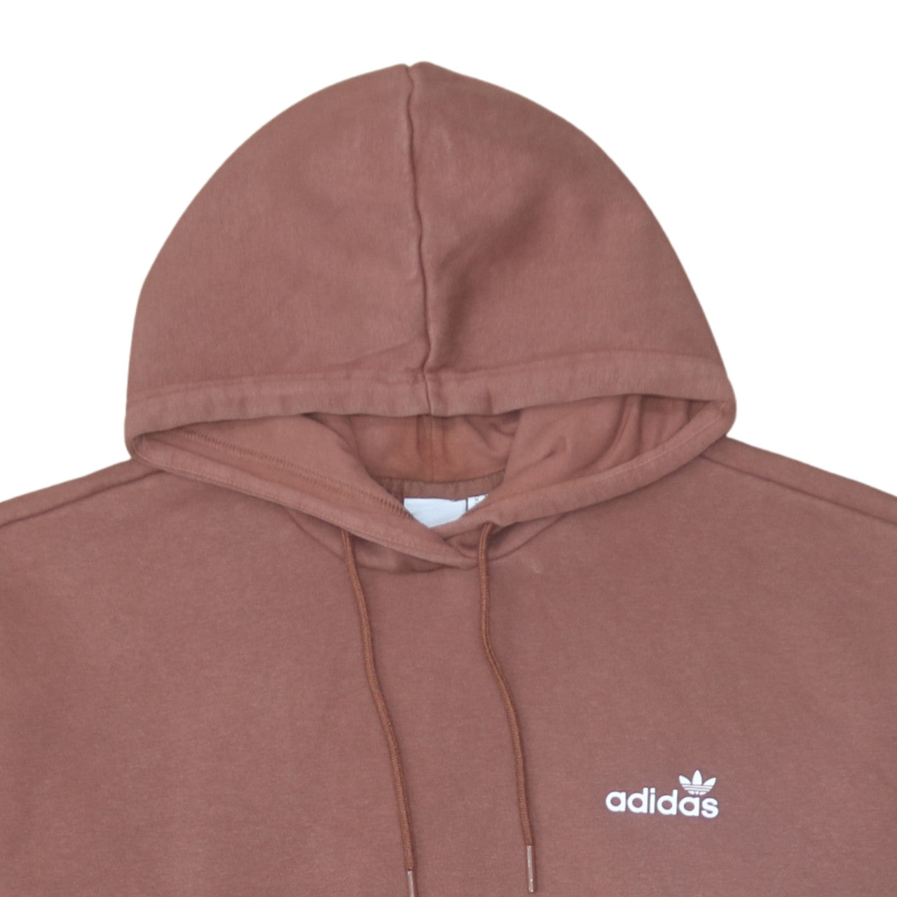 Adidas Women Brown Pullover Hoodie Lined Cotton Blend UK 18
